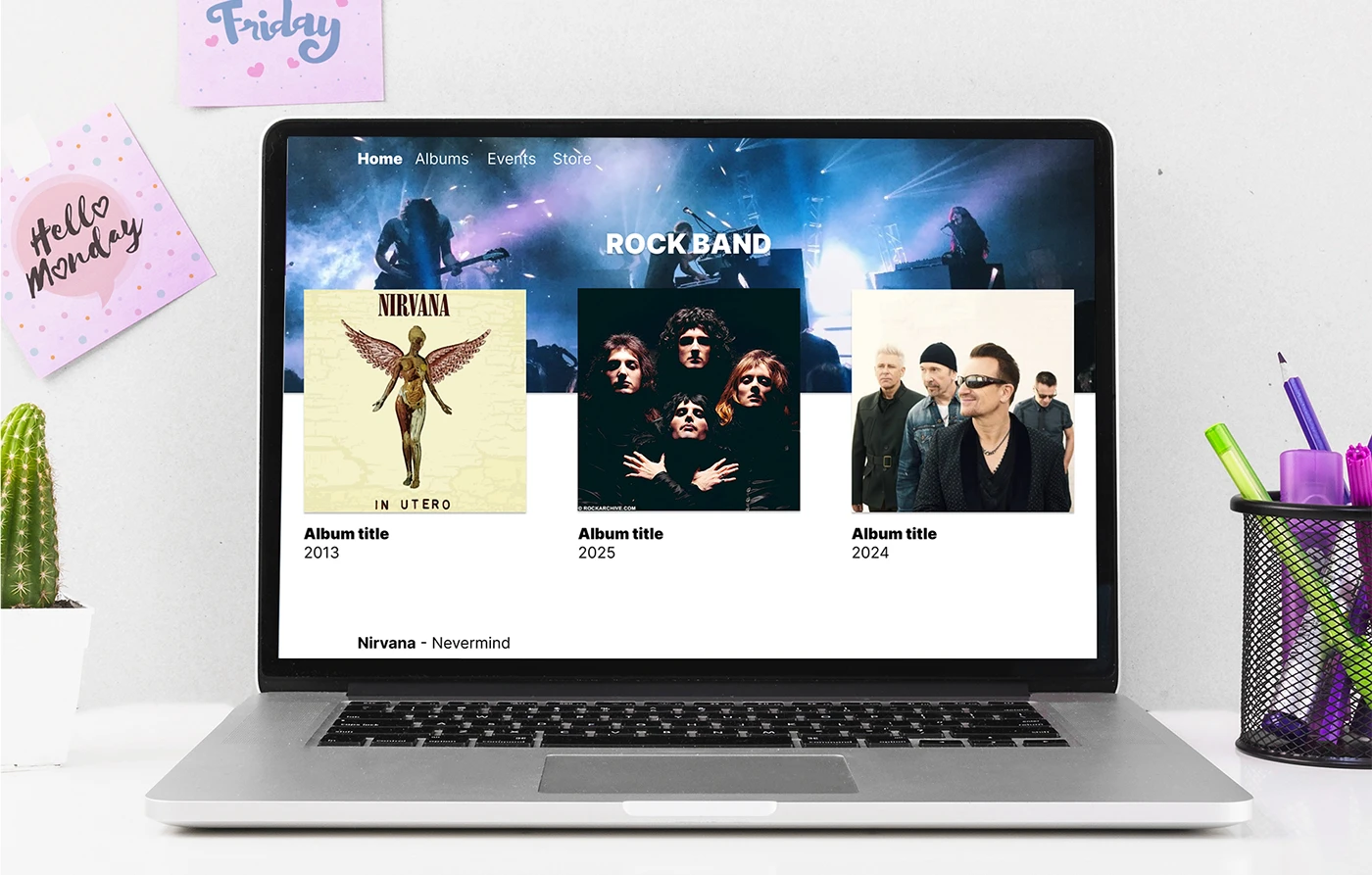 Rock band website